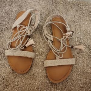 Lace-up sandals